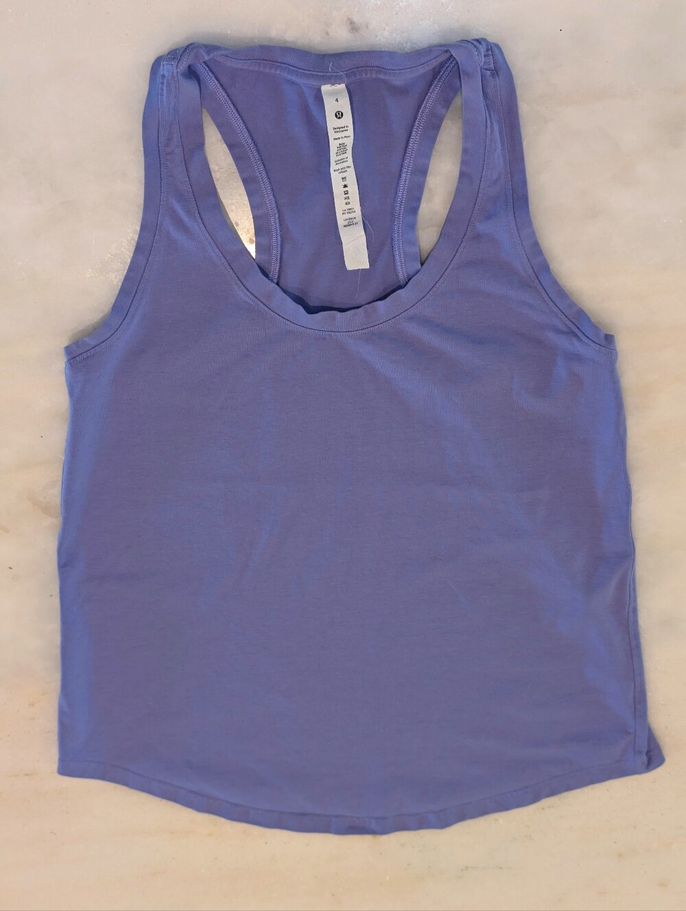 Lululemon Women's Lavender Racerback Athletic Tank Top Sz 4